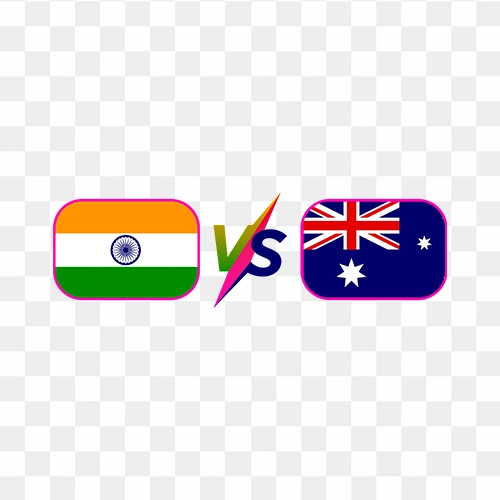 India v Australia free HD PNG graphics